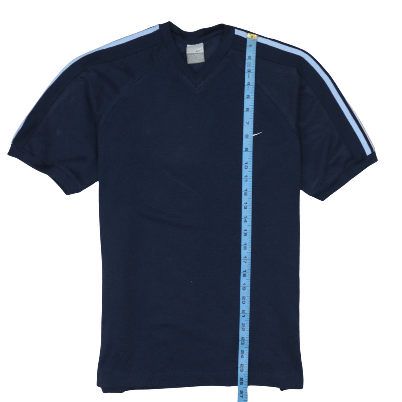 Nike Men's Blue V-Neck Short Sleeve Sports T-Shirt M