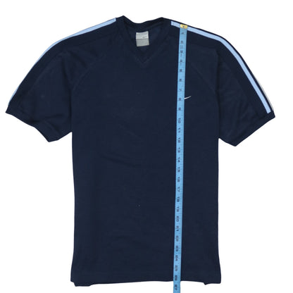 Nike Men's Blue V-Neck Short Sleeve Sports T-Shirt M