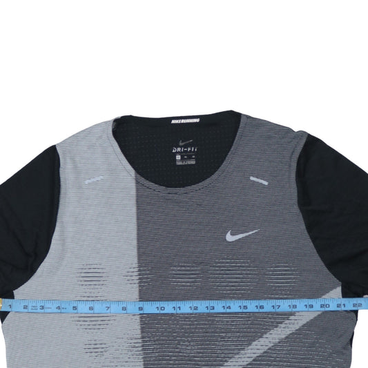 Nike Men's Black XL Dri-Fit Running Jersey T-Shirt