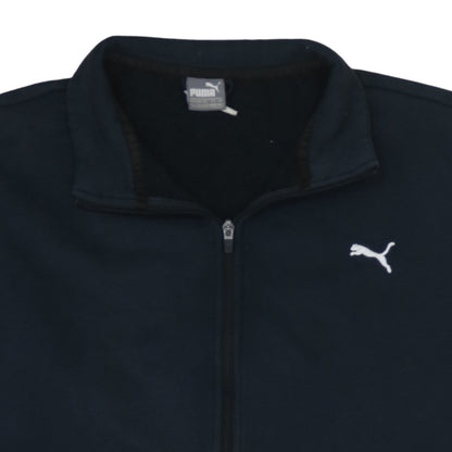 Puma Men’s Black Full Zip Fleece Sweatshirt 2XL Regular Fit