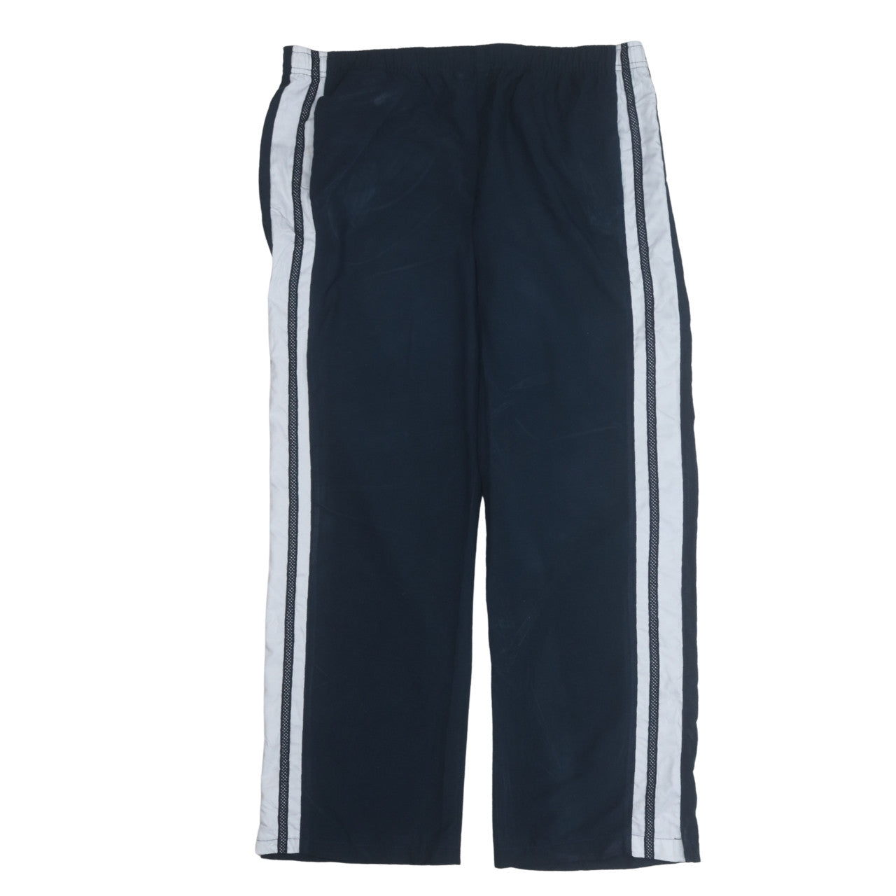 Nike Womens Navy Blue Sports Trousers M (8-10) Elastic Waist Stripe Joggers