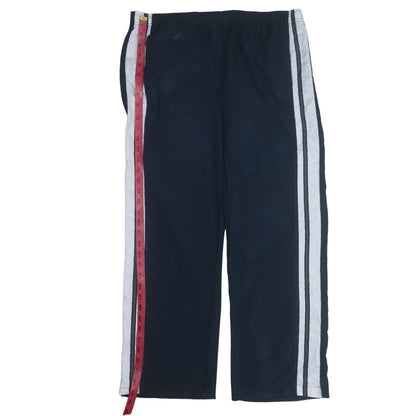 Nike Womens Navy Blue Sports Trousers M (8-10) Elastic Waist Stripe Joggers