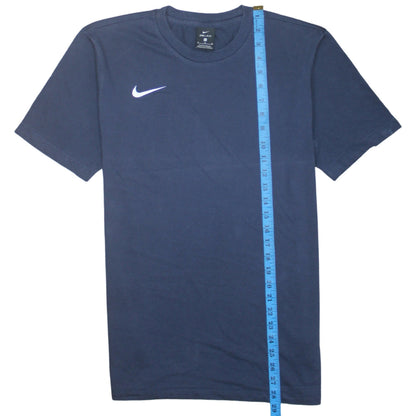 Nike Men's Navy Blue Dri-Fit Cotton Blend Sports T-Shirt Medium
