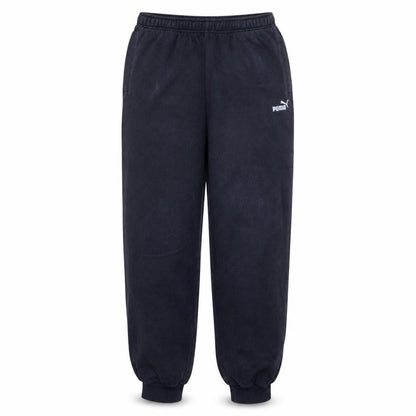 Puma Mens Black Fleece Sweatpants L Elastic Waist Casual Trousers