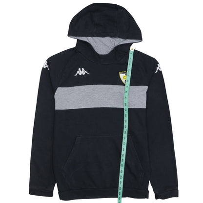 Kappa Mens Black Large Pullover Hoodie with Logo GRPT DE L'AUZON