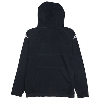 Kappa Mens Black Large Pullover Hoodie with Logo GRPT DE L'AUZON