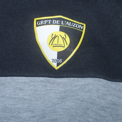 Kappa Mens Black Large Pullover Hoodie with Logo GRPT DE L'AUZON