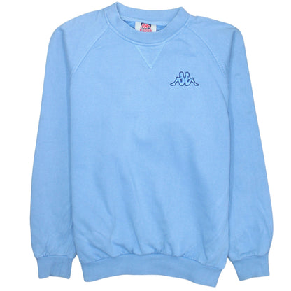 Kappa Men's Blue Crew Neck Sweatshirt M Pullover Classic Logo