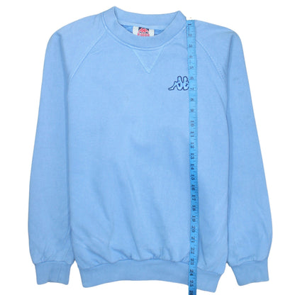 Kappa Men's Blue Crew Neck Sweatshirt M Pullover Classic Logo