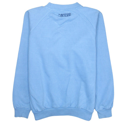 Kappa Men's Blue Crew Neck Sweatshirt M Pullover Classic Logo