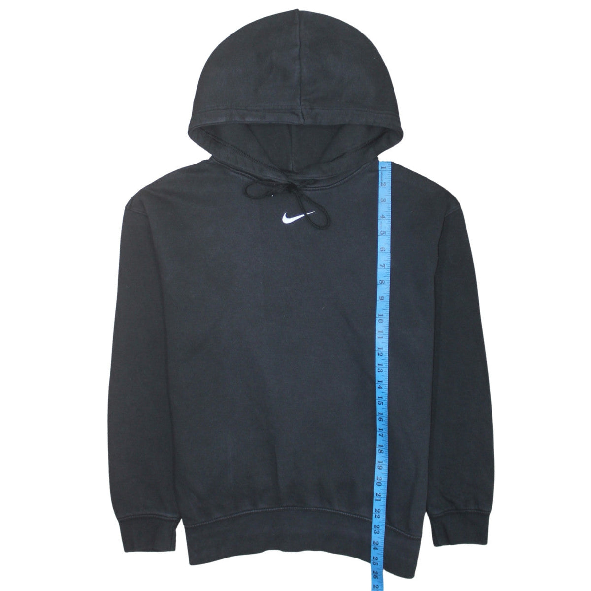 Nike Womens Black XS Pullover Hoodie 80% Cotton 20% Polyester