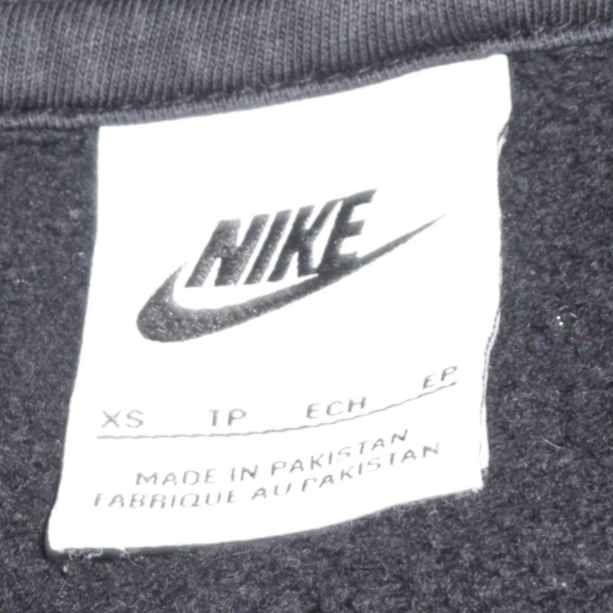 Nike Womens Black XS Pullover Hoodie 80% Cotton 20% Polyester