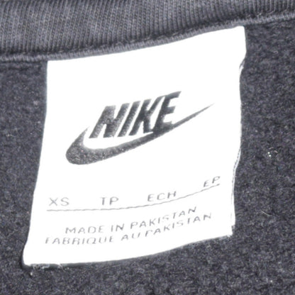 Nike Womens Black XS Pullover Hoodie 80% Cotton 20% Polyester