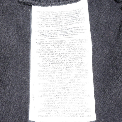 Nike Womens Black XS Pullover Hoodie 80% Cotton 20% Polyester