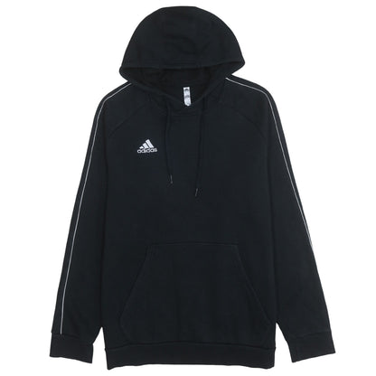 Adidas Mens Black XL Pullover Hoodie with Logo and Pockets