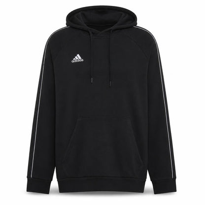 Adidas Mens Black XL Pullover Hoodie with Logo and Pockets