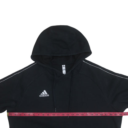 Adidas Mens Black XL Pullover Hoodie with Logo and Pockets