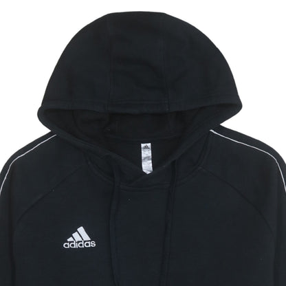 Adidas Mens Black XL Pullover Hoodie with Logo and Pockets