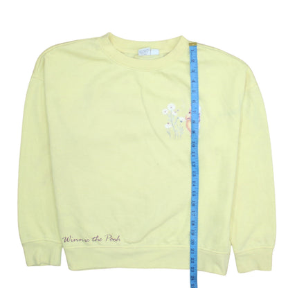 Primark Disney Winnie the Pooh Yellow Womens Sweatshirt UK 12/14 M