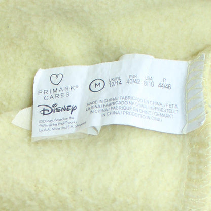 Primark Disney Winnie the Pooh Yellow Womens Sweatshirt UK 12/14 M