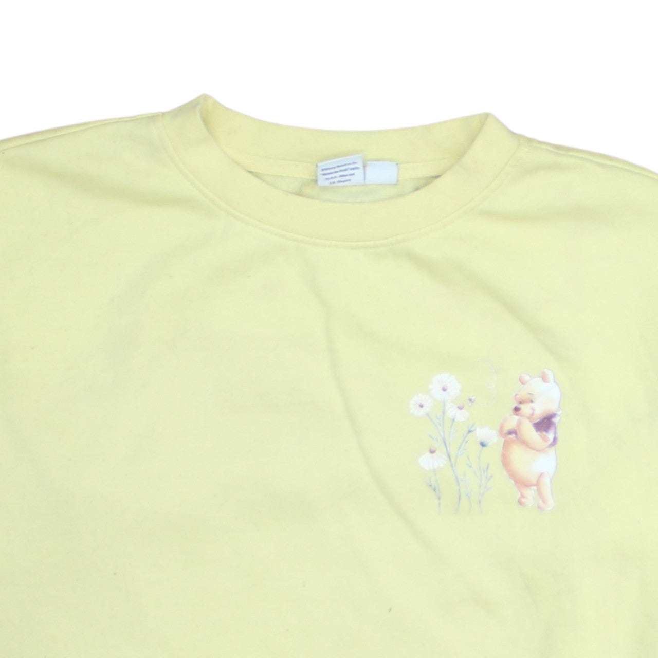 Primark Disney Winnie the Pooh Yellow Womens Sweatshirt UK 12/14 M