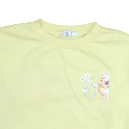 Primark Disney Winnie the Pooh Yellow Womens Sweatshirt UK 12/14 M