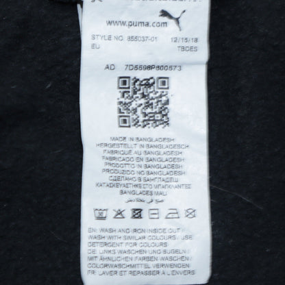 Puma Men's Black Pullover Sweatshirt S Logo Crew Neck Fleece