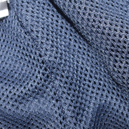 Adidas Men's Blue Jogger Trousers with Red Stripes Size M