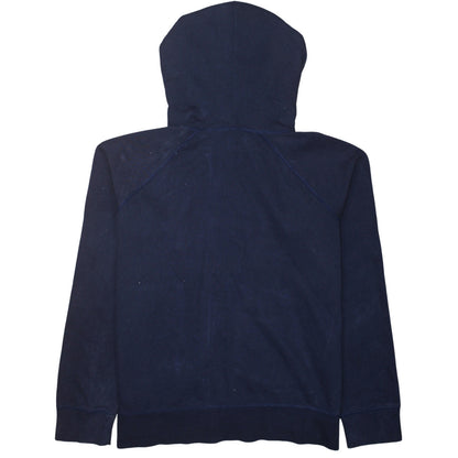 GAP Womens Navy Blue Full Zip Hoodie XL Cotton Blend Casual