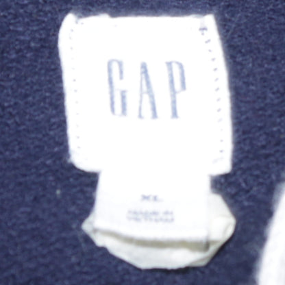 GAP Womens Navy Blue Full Zip Hoodie XL Cotton Blend Casual