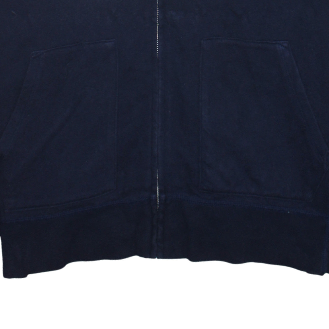 GAP Womens Navy Blue Full Zip Hoodie XL Cotton Blend Casual