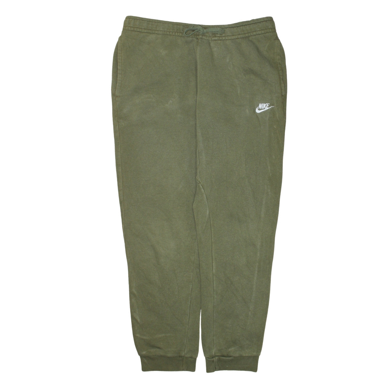 Nike Men's Green Jogger Trousers L Regular Fit Cotton Blend
