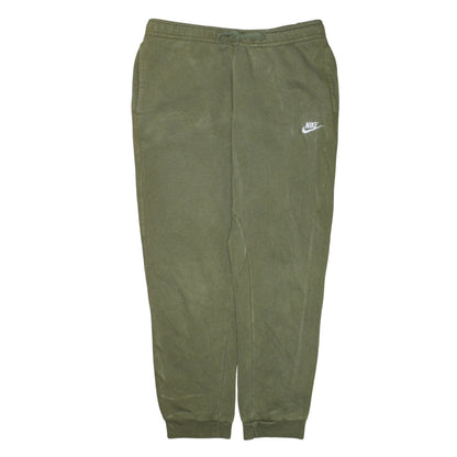 Nike Men's Green Jogger Trousers L Regular Fit Cotton Blend