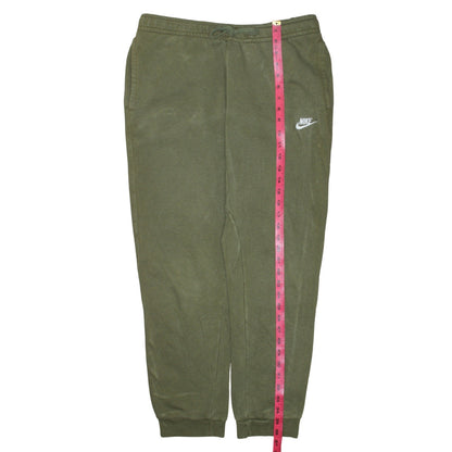 Nike Men's Green Jogger Trousers L Regular Fit Cotton Blend