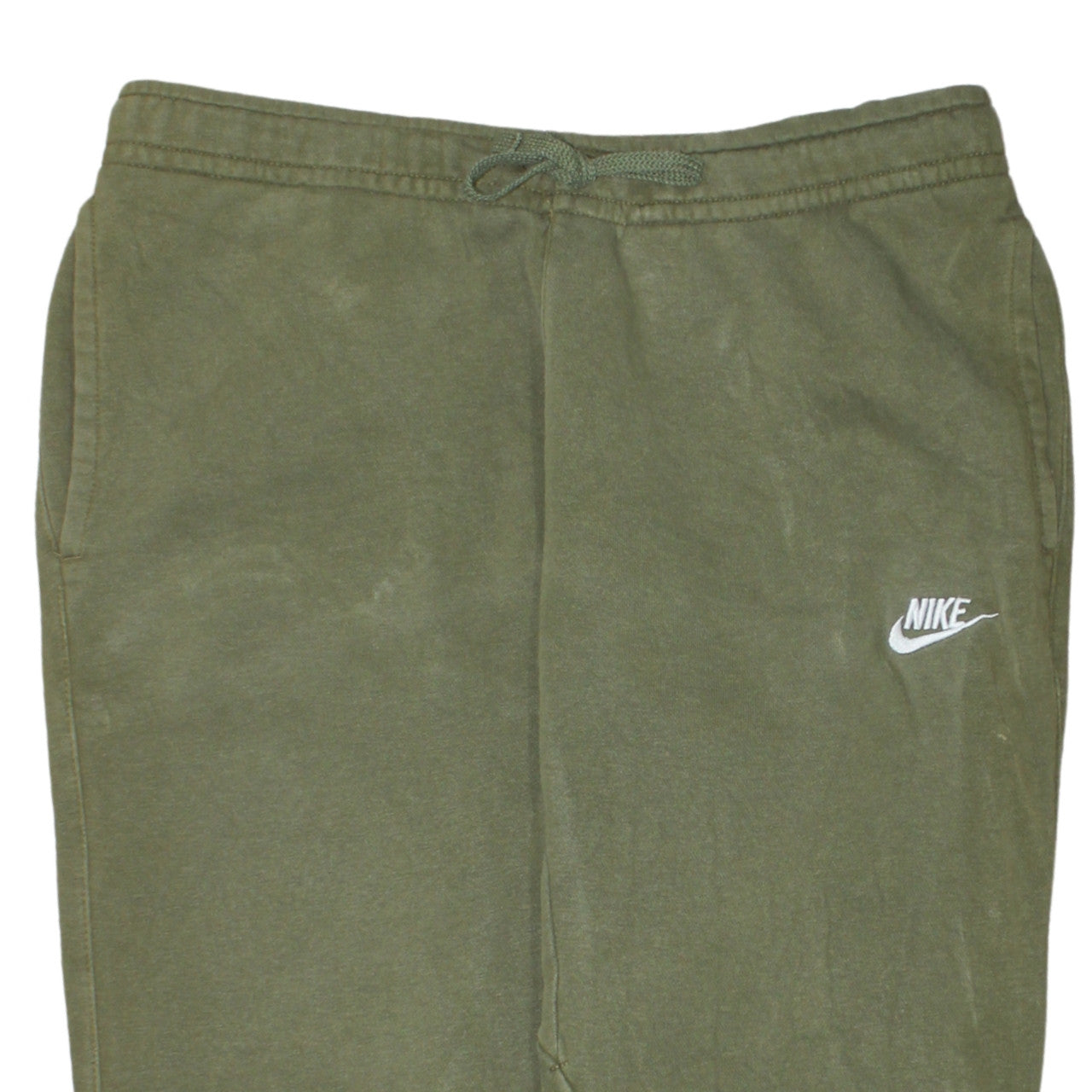 Nike Men's Green Jogger Trousers L Regular Fit Cotton Blend
