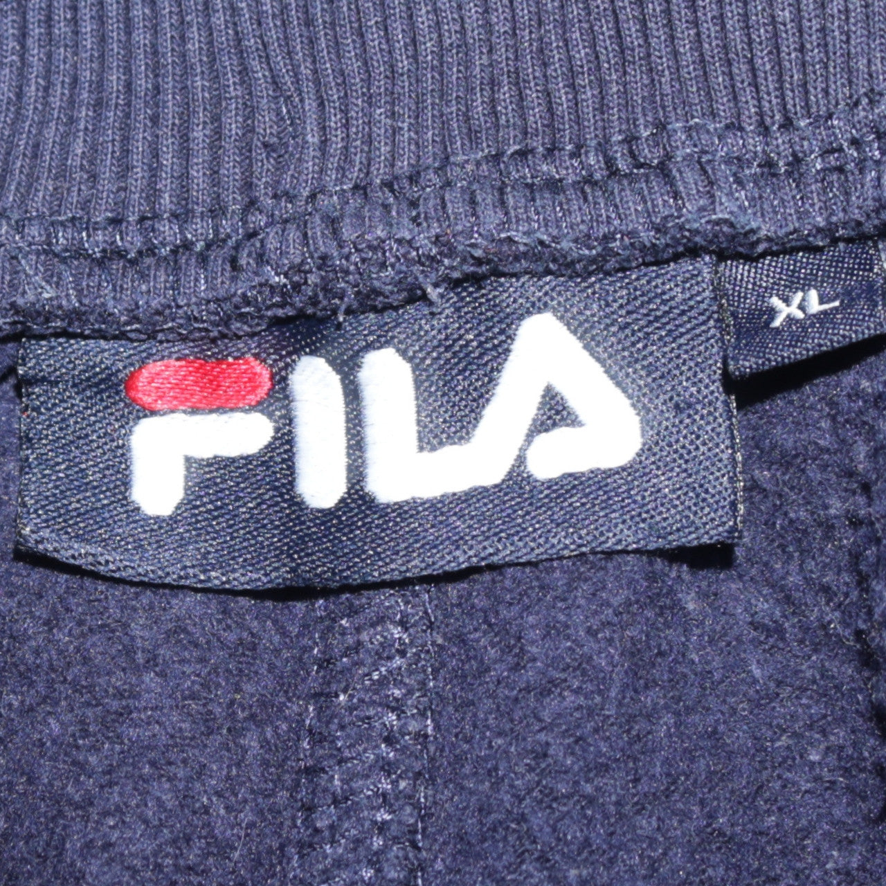 FILA Men's Blue XL Jogger Sweatpants with Logo Tape Detail