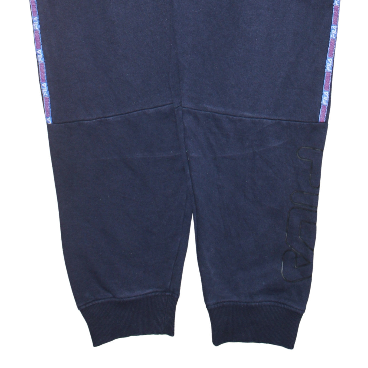 FILA Men's Blue XL Jogger Sweatpants with Logo Tape Detail