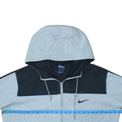 Nike Men's Grey Full Zip Hoodie XXL Cotton Blend Fleece