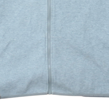 Nike Men's Grey Full Zip Hoodie XXL Cotton Blend Fleece