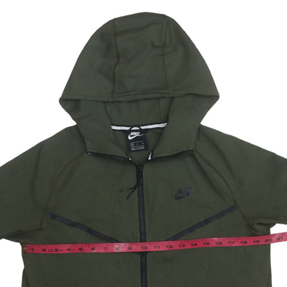 Nike Men's Green Full Zip Hoodie Size M Sportswear Sweatshirt