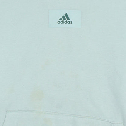 Adidas Men’s Green Pullover Hoodie M Regular Fleece Sportswear