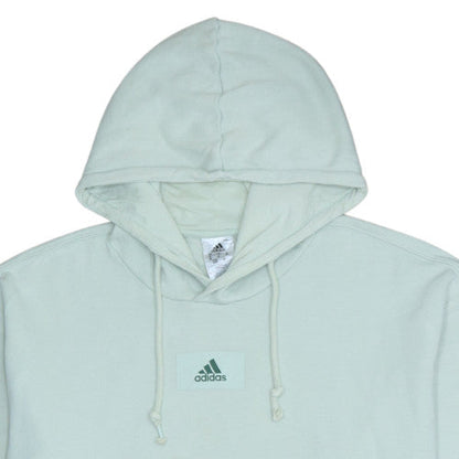 Adidas Men’s Green Pullover Hoodie M Regular Fleece Sportswear