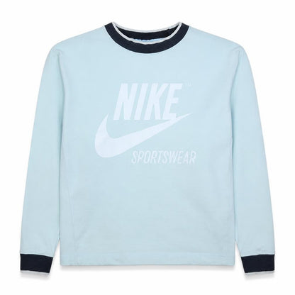 Nike Womens Blue Long Sleeve Pullover Sweatshirt Size S