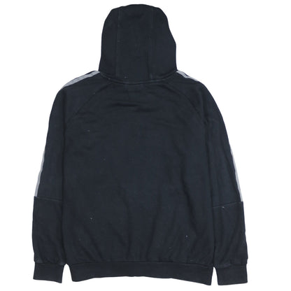 Adidas Boys Black Pullover Hoodie L 13-14 Years Cotton Blend Logo Sportswear