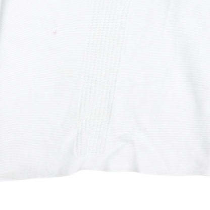 Barbour Womens White Cotton Crew Neck Jumper Size 12