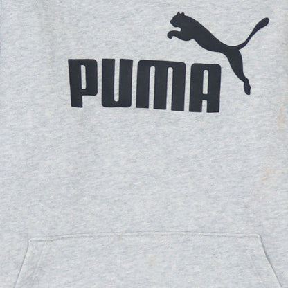 Puma Women's Grey Hooded Pullover Sweatshirt Size 10