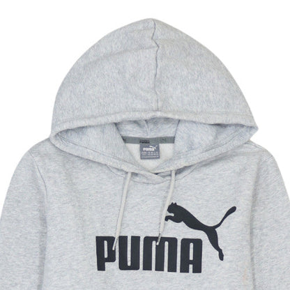Puma Women's Grey Hooded Pullover Sweatshirt Size 10