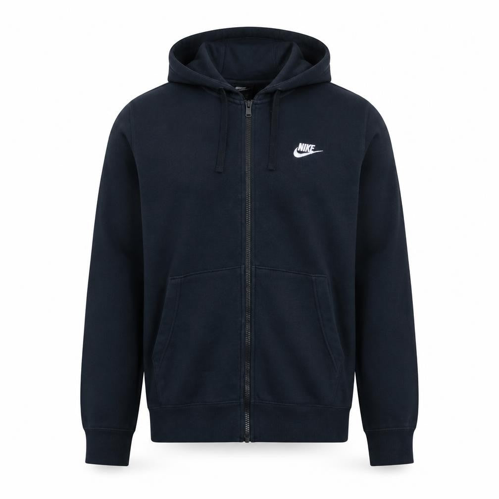 Nike Men's Black Full Zip Hoodie Size S Regular Fit Fleece