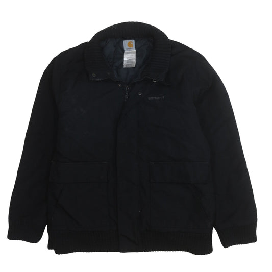 Carhartt Men's Black L Insulated Nylon Work Jacket