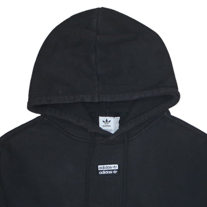 Adidas Womens Black Pullover Hoodie XS Hooded Cotton Casual Sweatshirt